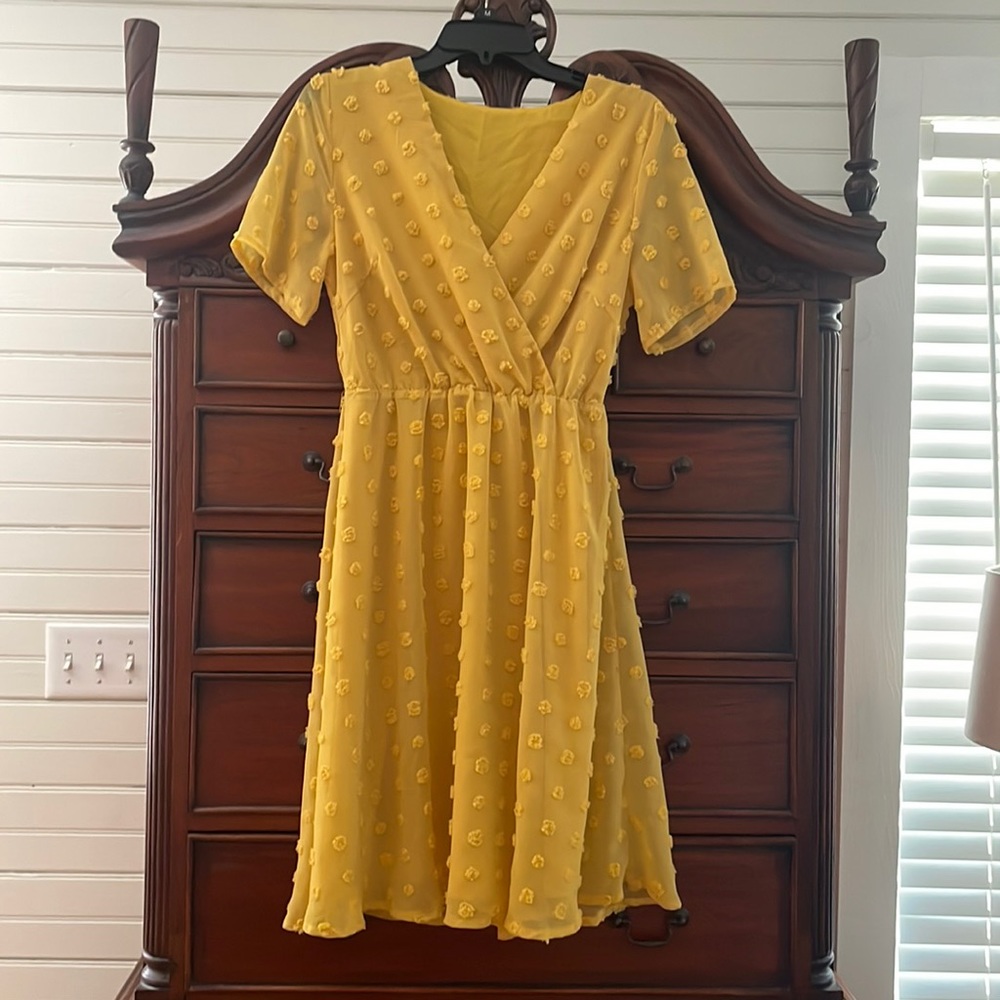 Yellow boutique dress! NWOT